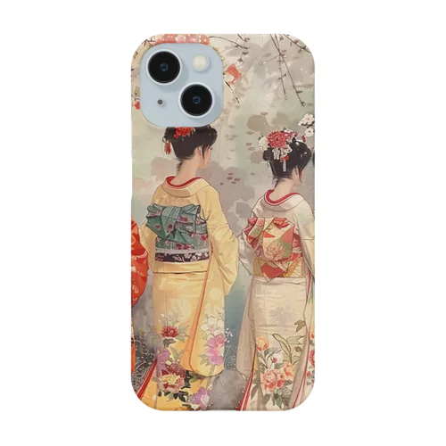 優雅な花見桜の花満開　なでしこ1478 Smartphone Case