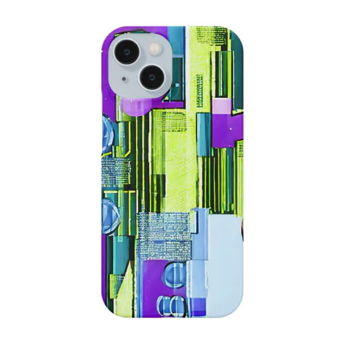 Purple cityscape Smartphone Case