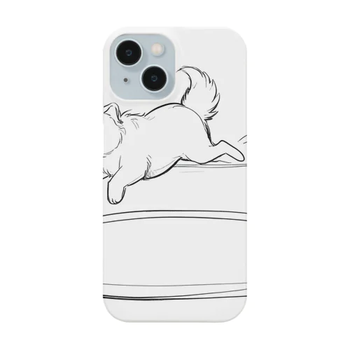 かわいい犬のバックグラウン Smartphone Case