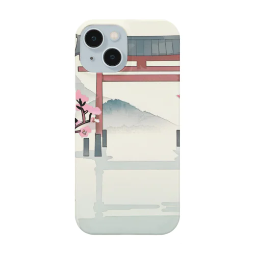 桜と鳥居　ー Cherry Blossoms and Torii ー Smartphone Case