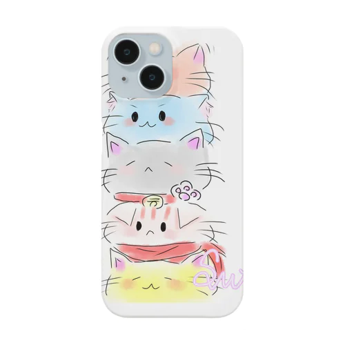 ネコ姉妹・兄弟のかわいいグッツ Smartphone Case