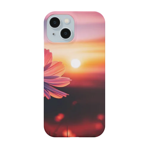 儚い夕焼けコスモス Smartphone Case