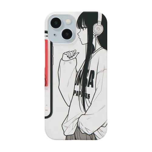 The girl who listens to music Smartphone Case