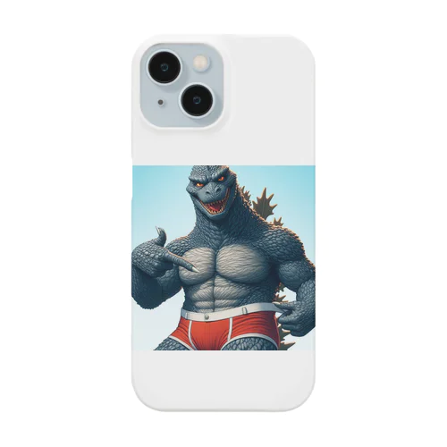 赤いパンツ着用したゴジラ Smartphone Case