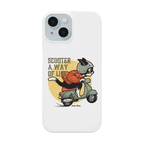 スクーターに乗るネコ Smartphone Case