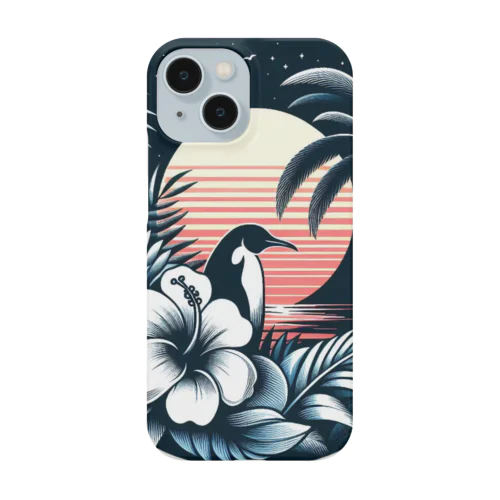 ペンギンとハイビスカス Smartphone Case