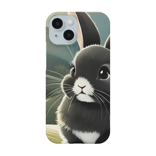 かわいい黒うさぎ Smartphone Case