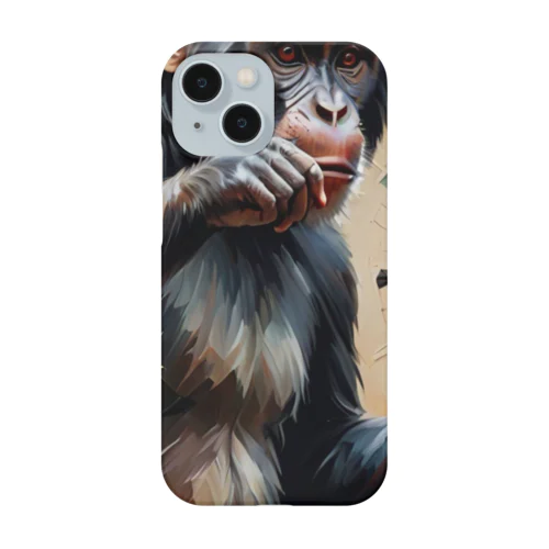 ダーツをしているサル Smartphone Case