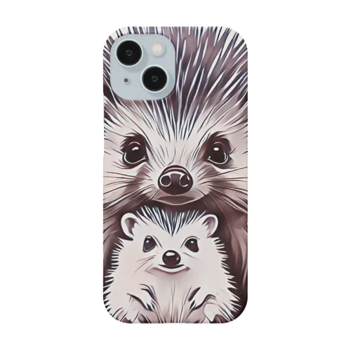 Hedgehog family スマホケース