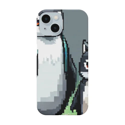 ドット絵ペンギン スマホケース