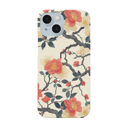 Elegant Blooming Branches Pattern スマホケース