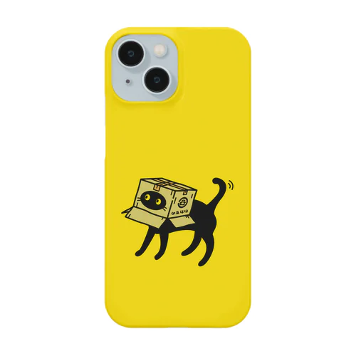 黒猫　ダンボールが大好き　pat04 Smartphone Case