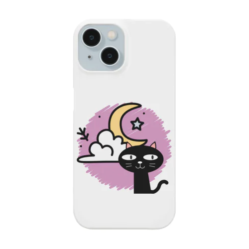 月夜の黒猫 Smartphone Case