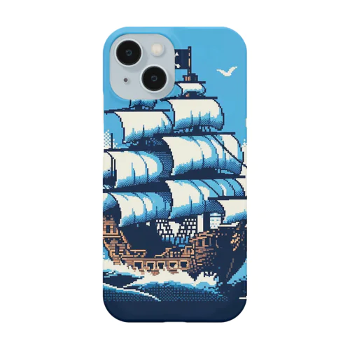 ピクセルアート　海賊船 Smartphone Case