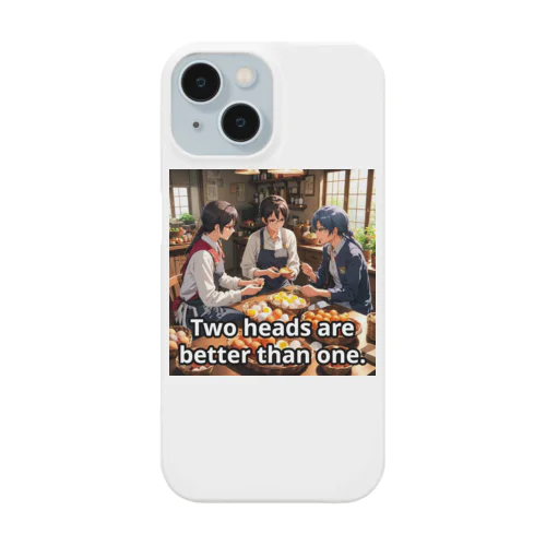 一人より二人のほうが良い知恵を出せる。 Smartphone Case