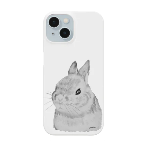 うさぎ　アートモノクロ Smartphone Case