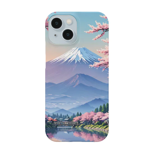 Mount Fuji　富士山(春) Smartphone Case