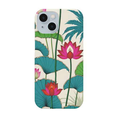 蓮の花 モダンテイスト Smartphone Case