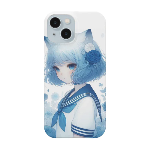 青薔薇と蝶 Smartphone Case