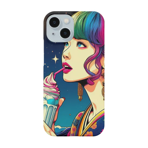 深夜の静寂に包まれた月夜 Smartphone Case