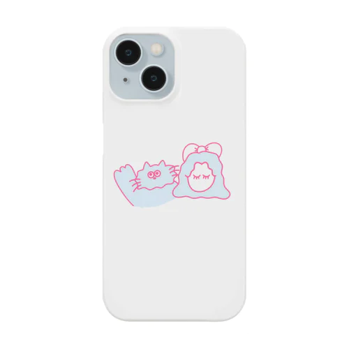 FMやまとラジオ「私が相談したいわ」シャム猫娘とシャム猫キャラクターグッズ Smartphone Case