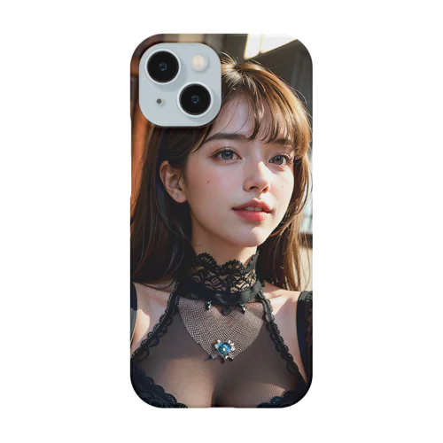 AI美少女(黒レース) Smartphone Case