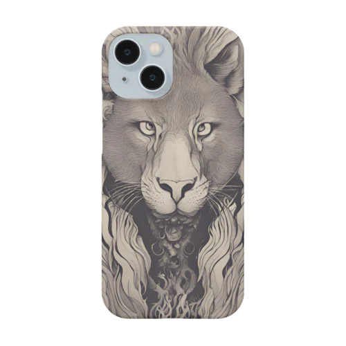 大自然の王者ライオン Smartphone Case