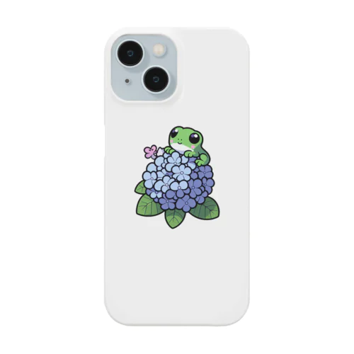 あじさいの花と🐸カエル君 Smartphone Case