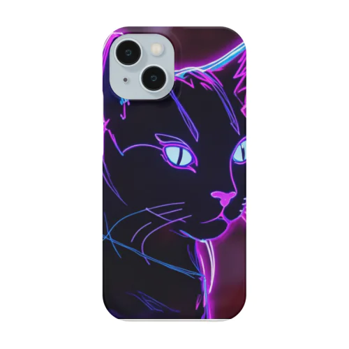 黒猫【ネオン】 Smartphone Case