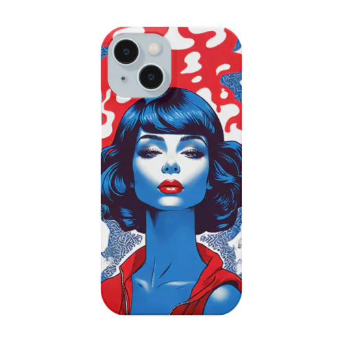 蒼い炎の女 Smartphone Case