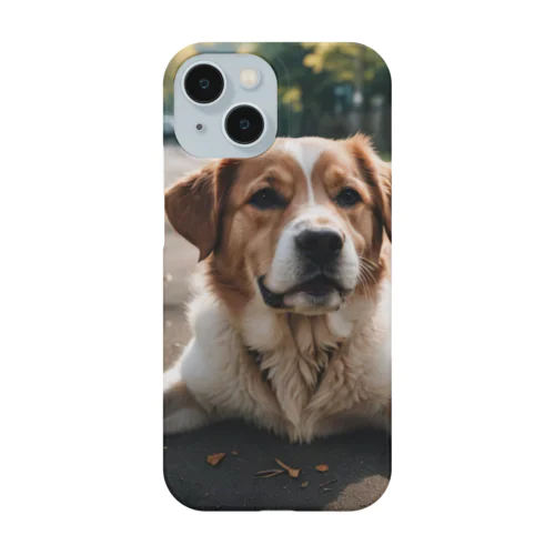 足を広げて座る犬 Smartphone Case