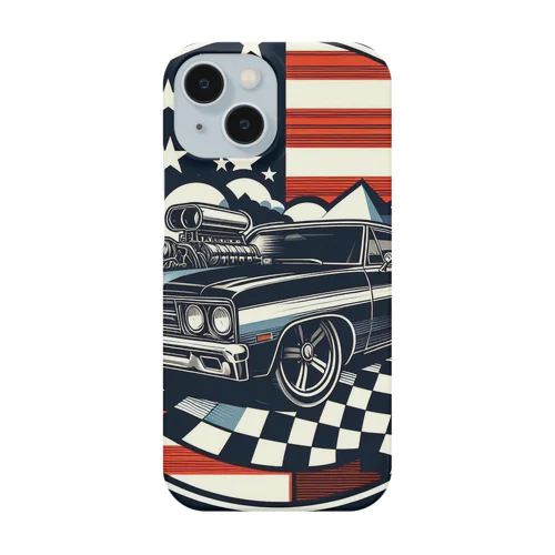 アメ車チェッカー柄 Smartphone Case