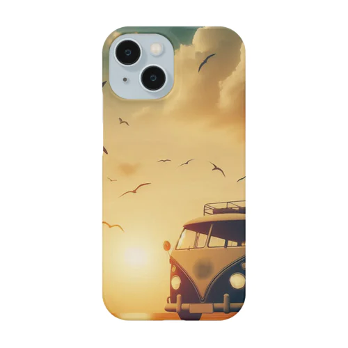 レトロなワーゲン 夕暮れビーチ 2 Smartphone Case