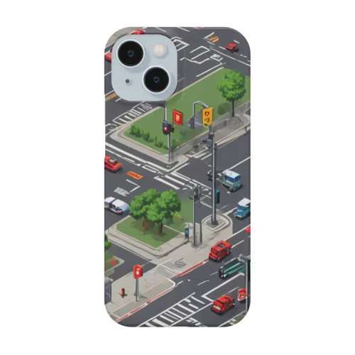 「都会の信号 道路マップ」 Smartphone Case