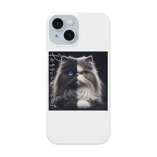 Persian cat　Black&Gray Smartphone Case