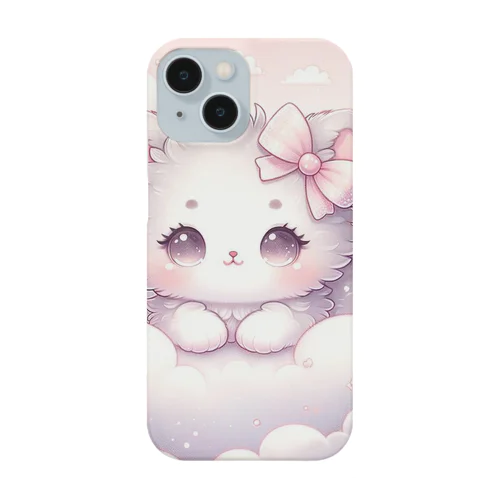 「雲の中のふわふわ子猫」 Smartphone Case