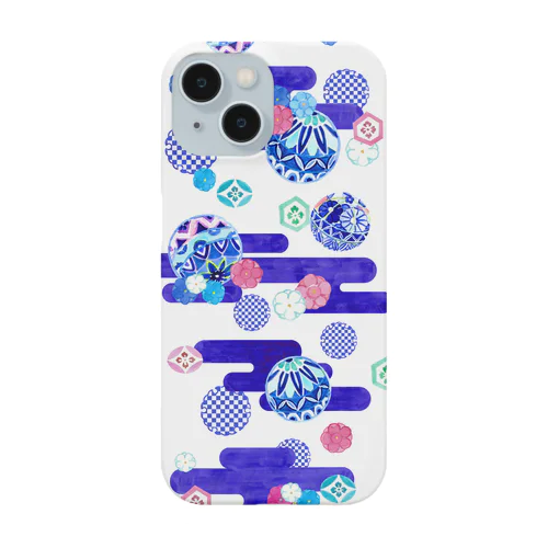 カワイイ和柄　ネイビー Smartphone Case