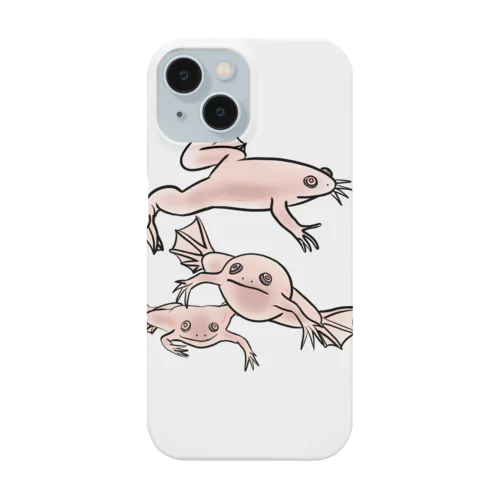 連なるアフリカツメガエル(アルビノ) Smartphone Case