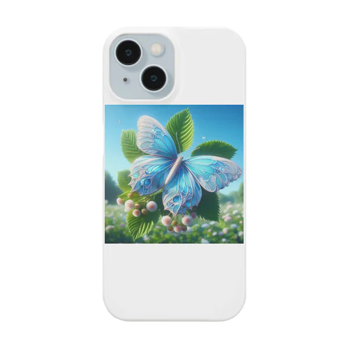 水色に舞う美しい蝶々 Smartphone Case