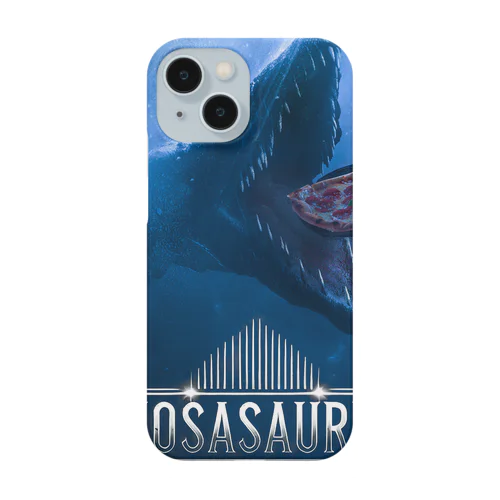 ピザを追うモササウルス　ー Mosasaurus with Pizza - Smartphone Case