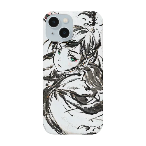 水墨画の龍 Smartphone Case