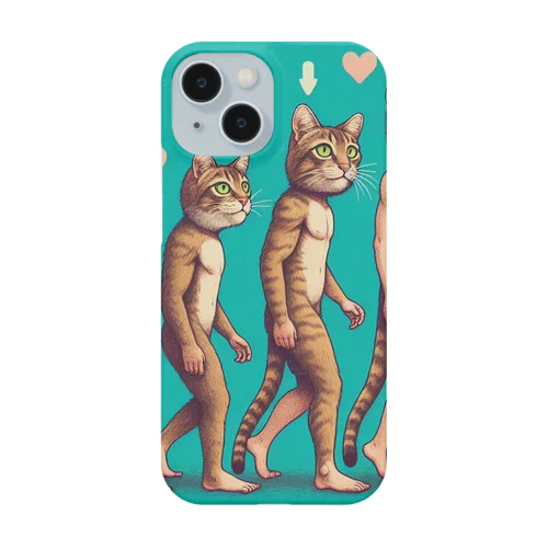 猫の進化 Smartphone Case