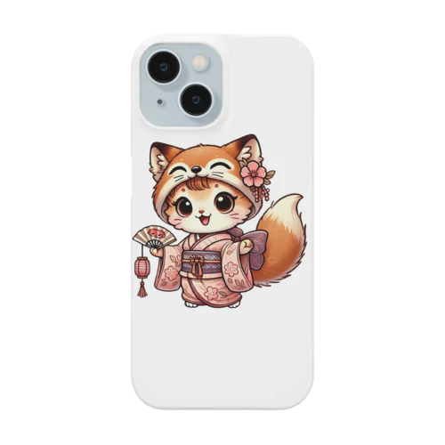 キュートなキツネコスチュームの子猫 Smartphone Case