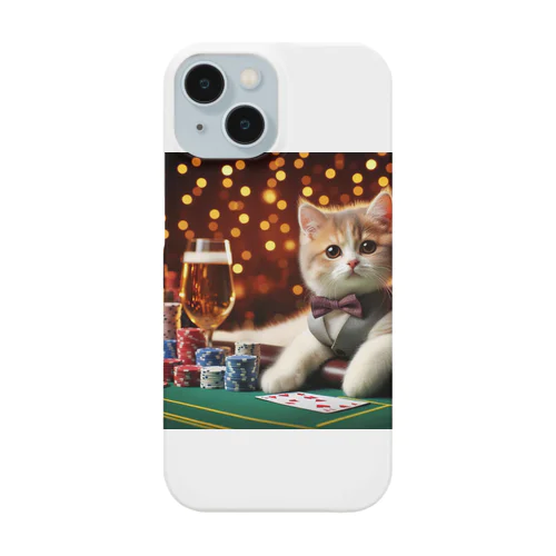 カジノでポーカー猫② Smartphone Case