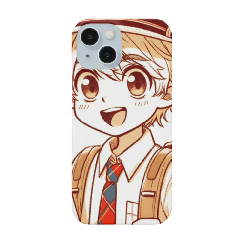 男の子　中学1年生　お散歩 Smartphone Case