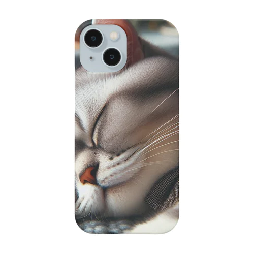 猫×睡眠×癒し Smartphone Case
