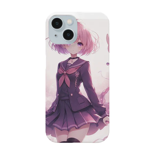 ピンクの女子高生 Smartphone Case