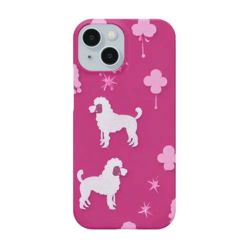 pink.プードル総柄 Smartphone Case