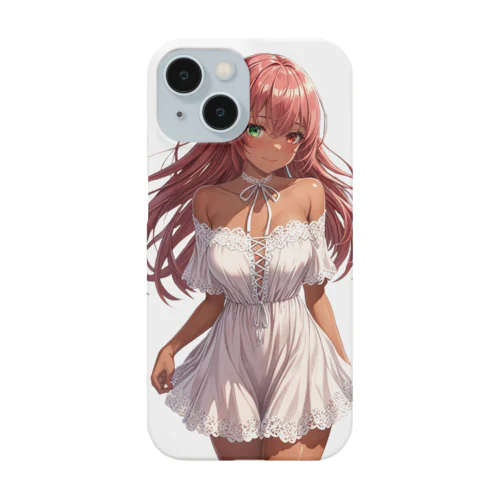 オフショルダーレースアップワンピース Smartphone Case