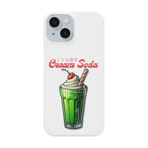 レトロ　クリームソーダ　メロン味 Smartphone Case